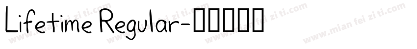 Lifetime Regular字体转换